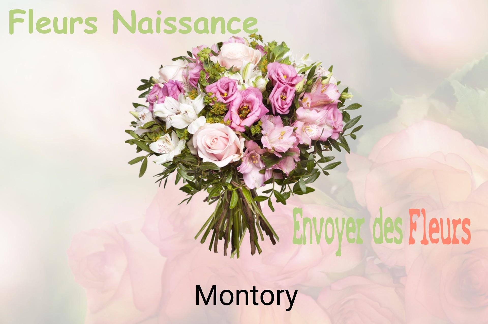 Bouquet de fleurs de naissance livré à Montory